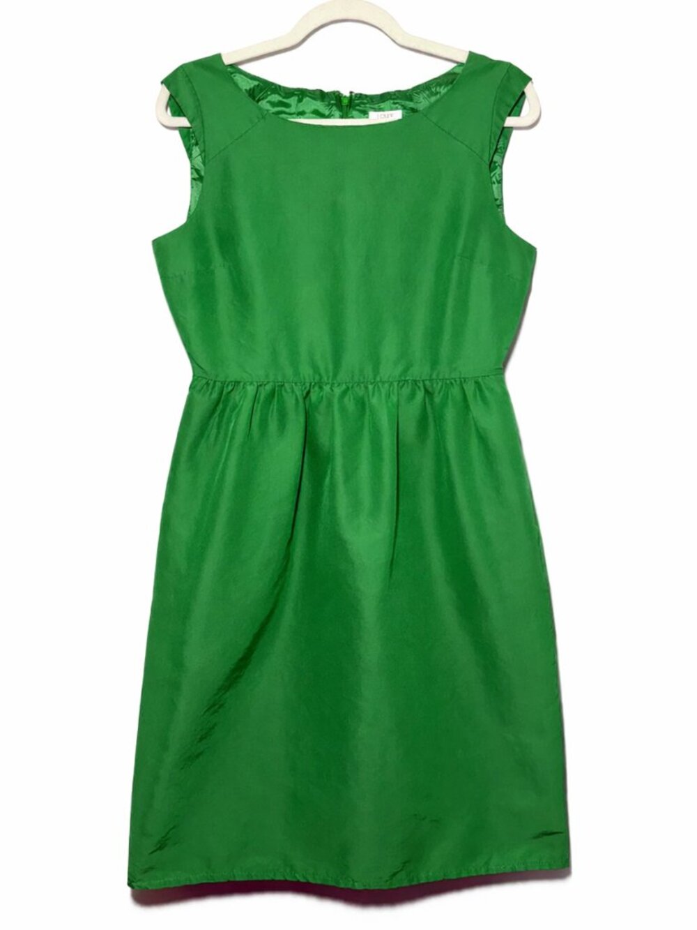 J.Crew Lucille Dress – Size 6 – Kelly Green (Emerald Jewel Tone)